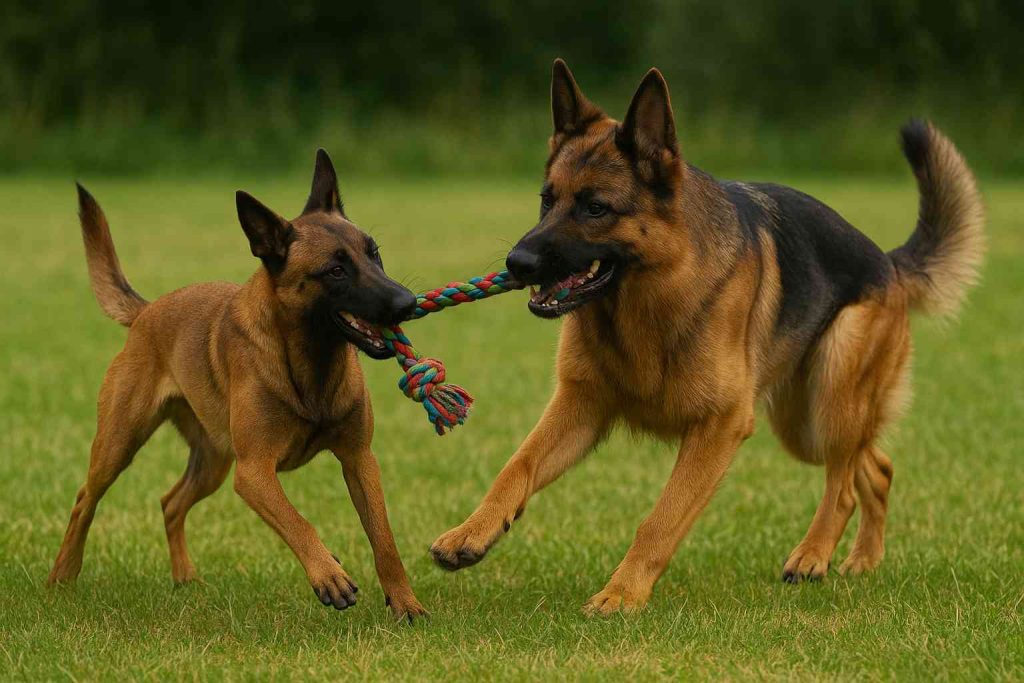 belgian malinois and german shepherd