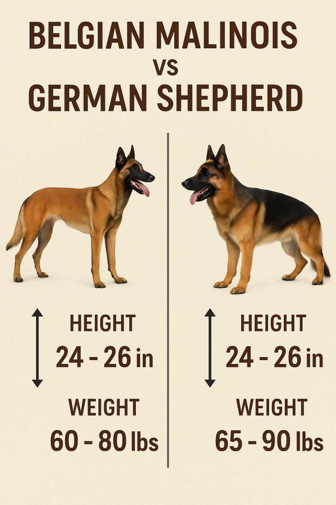belgian malinois size and weight