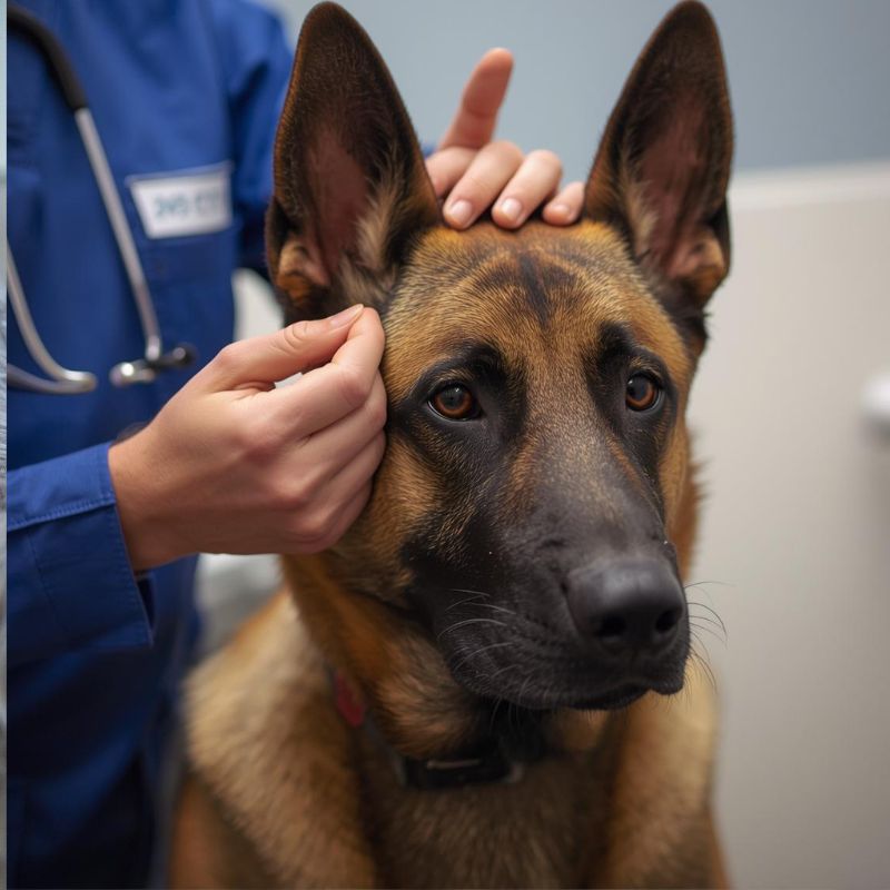 belgian malinois ears smell bad