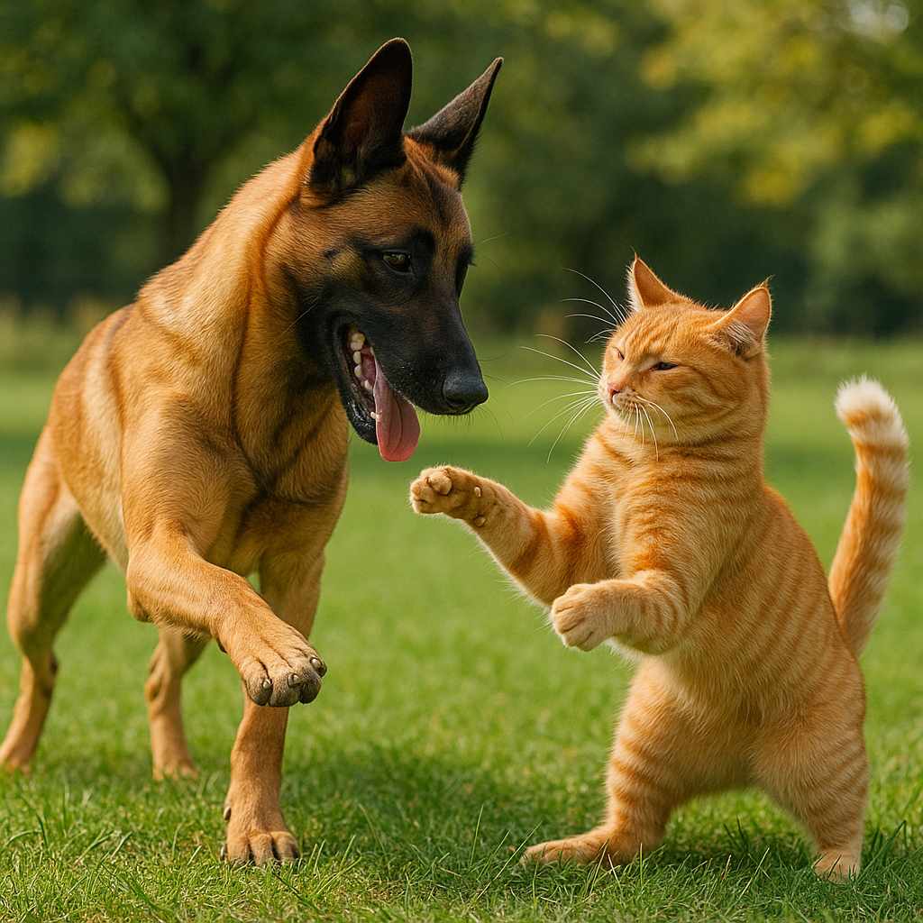 are belgian malinois good with cats