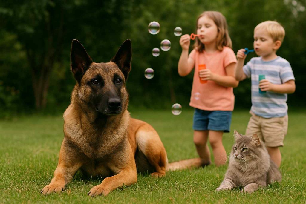 belgian malinois and kids